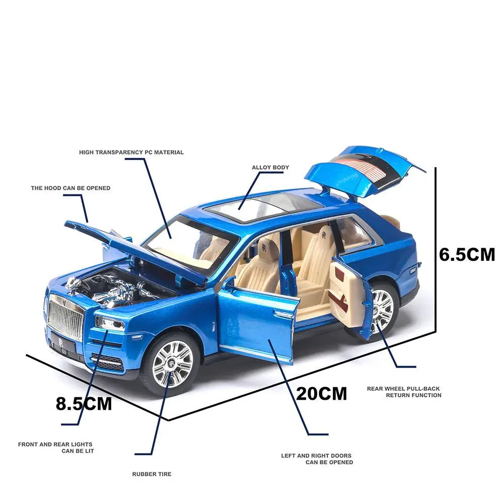 LeadingStar 1/24 внедорожный автомобиль внедорожник сплав моделирование вытяжной автомобиль для детей