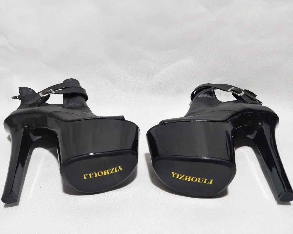 New 17cm high heels, sexy Roman gladiator shoes, stylish female motorcycle pumps