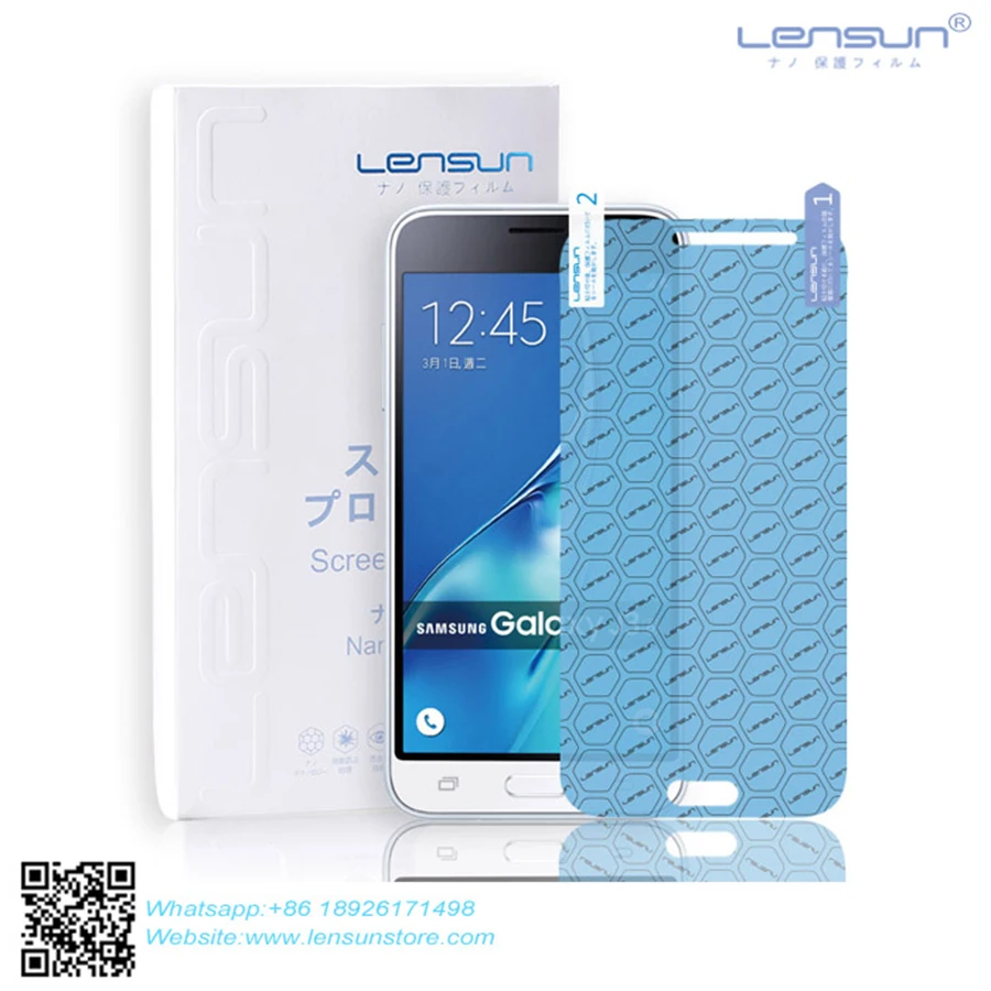 LENSUN антимикробные нано защитная пленка для мобильного телефона для samsung J3 Экран протектор