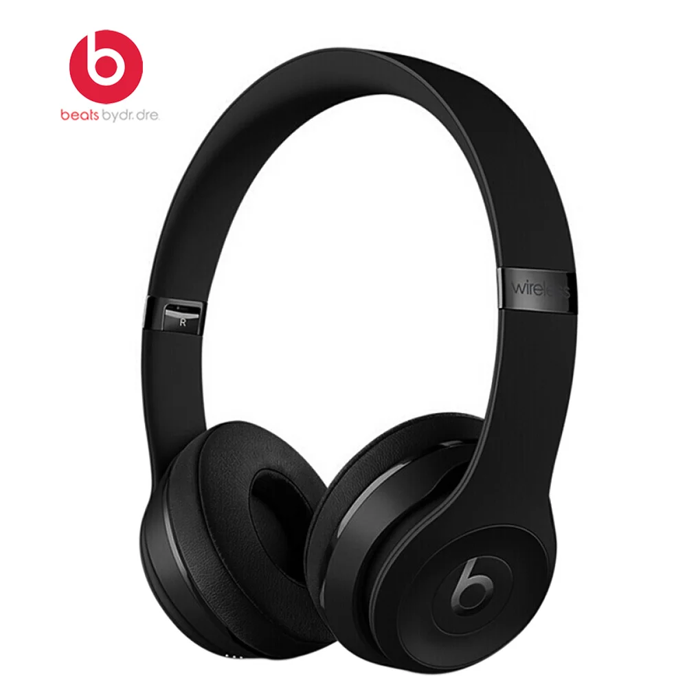 Беспроводные Bluetooth наушники Beats by dre Solo 3, наушники на ухо, игровая гарнитура, музыка, свободные руки с микрофоном, fone Beats Solo3 - Цвет: Black