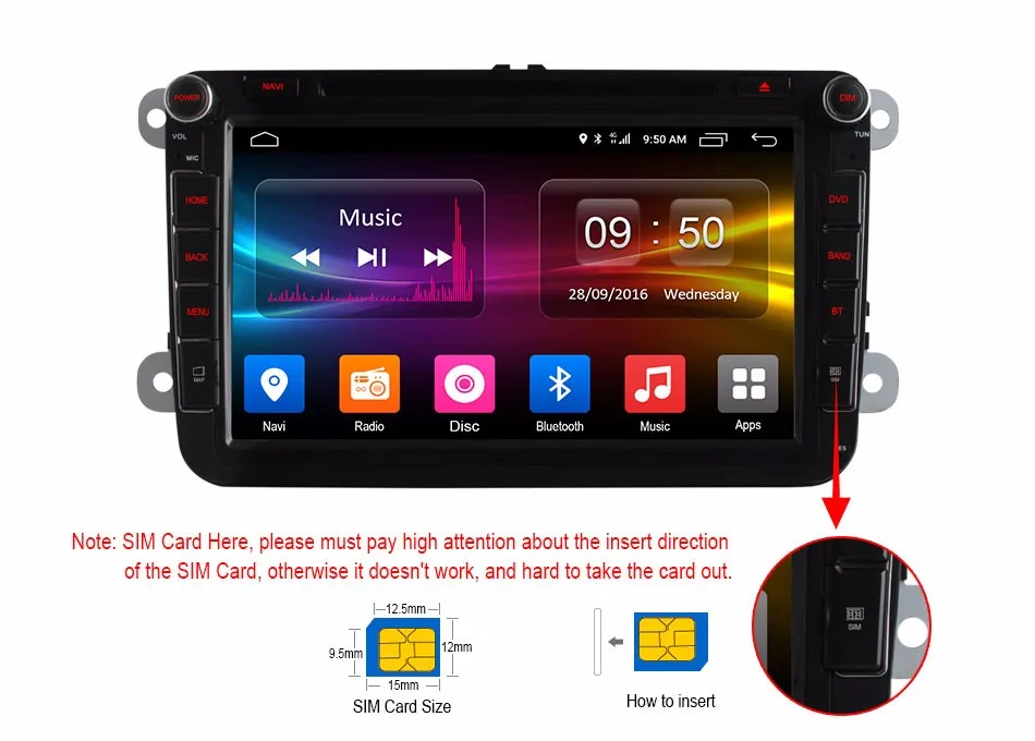 Excellent Octa Core Android 6.0 2G RAM 4G LTE Wifi Car DVD Player for VW Polo Passat B6 CC GOLF Tiguan Jetta Touran Seat Leon GPS Radio 13