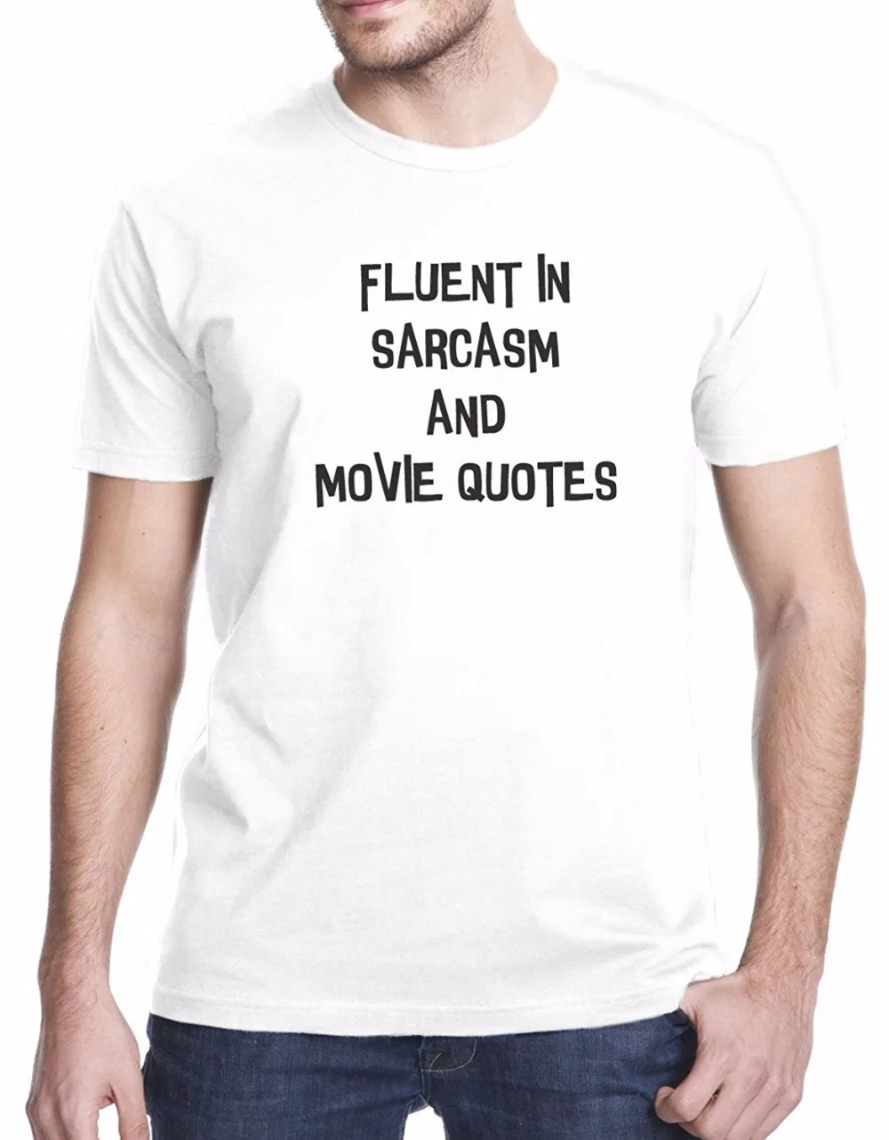 Новая мода Для мужчин футболка с короткими рукавами 100% хлопок свободно в