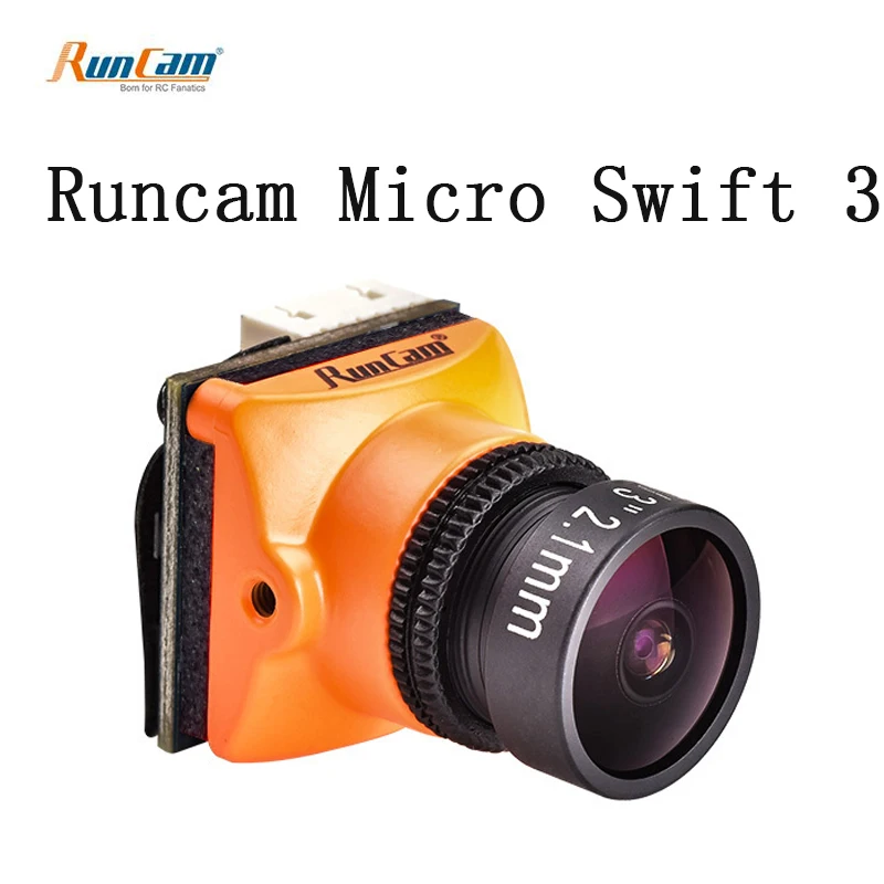 

Original Runcam Micro Swift 3 4:3 600TVL CCD Mini FPV Camera 2.1mm/2.3mm PAL/NTSC OSD Configuration For RC Models Drone Part