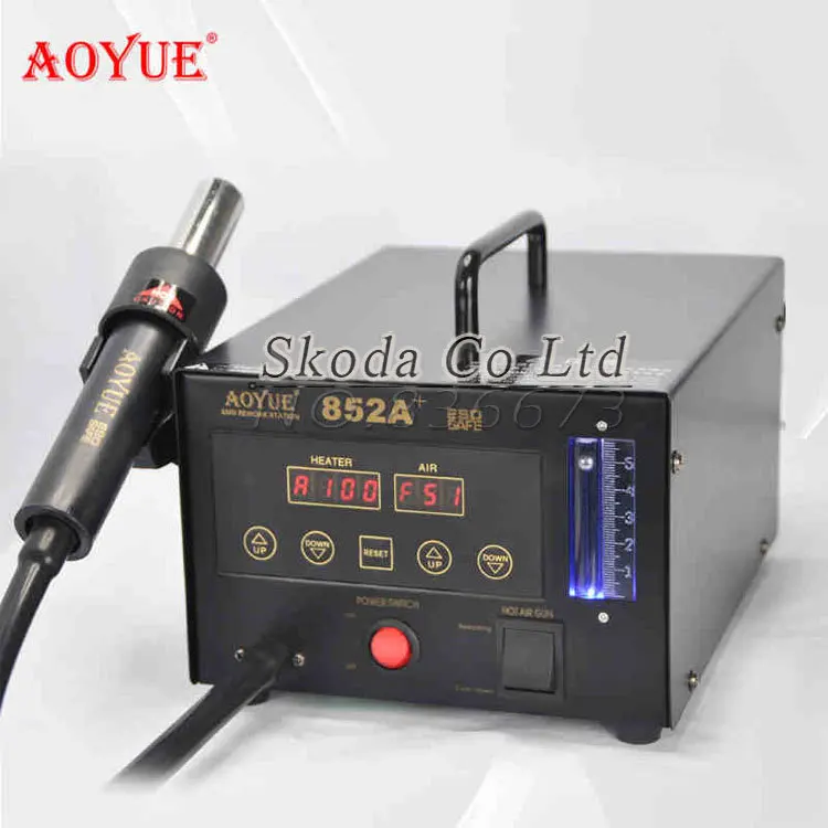 

ESD Safe 220V AOYUE852 aoyue 852A+ digital display SMD Rework Station Soldering Station Hot Air Gun BGA desoldering tool