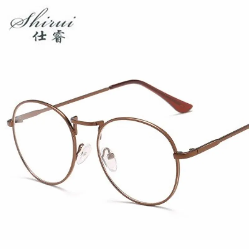

Vintage Round Metal Frame Personality College Style Clear Lens Eye Glasses Frames Oculos De Grau Feminino Armacao
