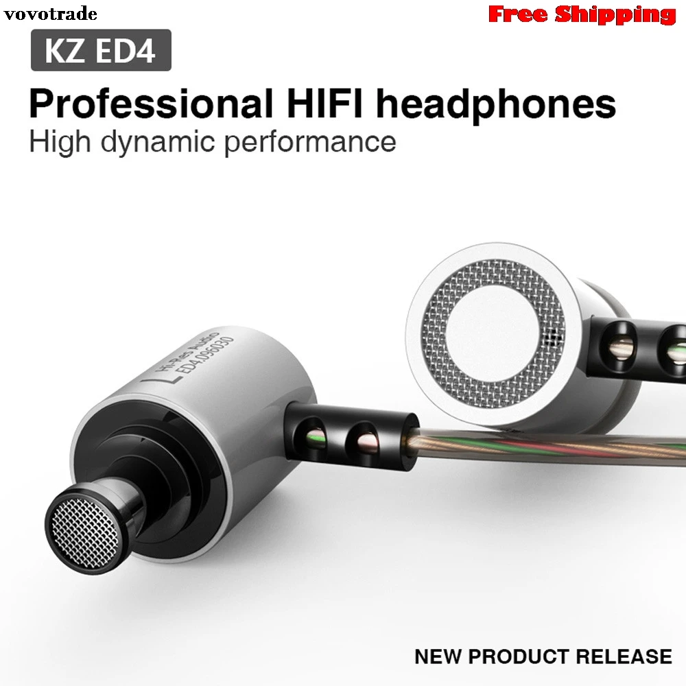 

toopoot KZ-ED4 Subwoofer HIFI Earphone Headset Monitoring Ear Headphones Drop Shipping