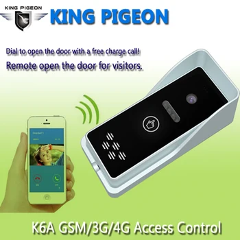 

3G GSM Access Control Apartment Intercom Security System One Key To Dial Door Control Remotely By Free Call K6S
