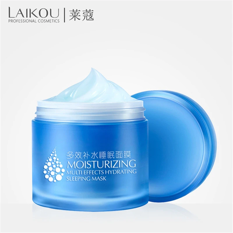 

LAIKOU Hyaluronic Acid Sleeping Mask Whitening hydrating Moisturizing Anti-Aging Multi Effects Face Mask Female Cosmetic 120g