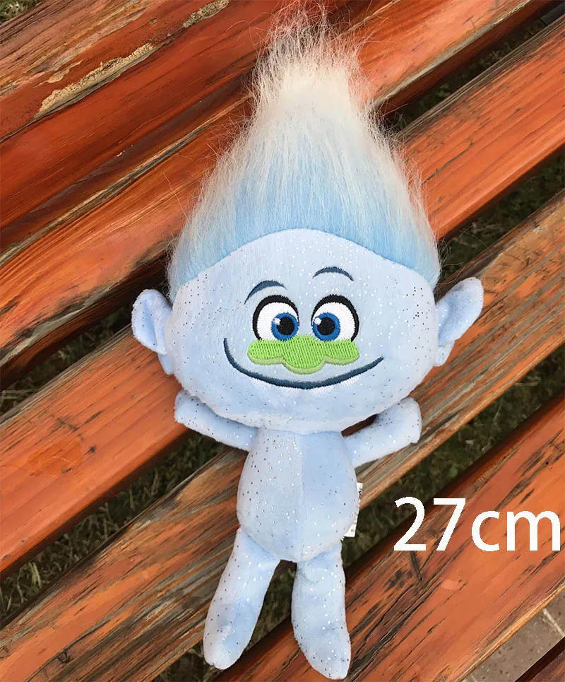 20-38 см фильм тролли плюшевая игрушка маковая ветка мечта работает мягкие куклы из мультфильма на удачу тролли Рождественский подарок для ребенка - Цвет: typeH 27cm