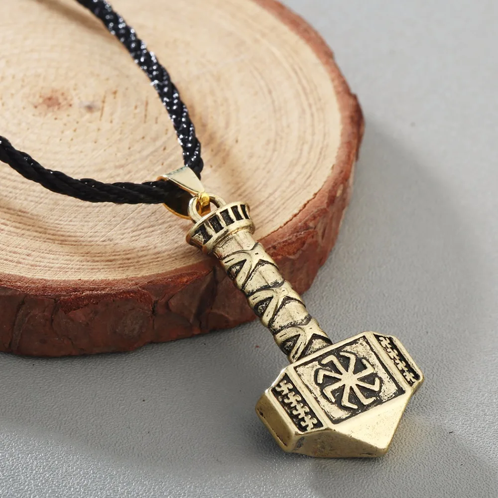 Чандлер античный золотой цвет подвеска Коловрат ожерелье в славянском стиле