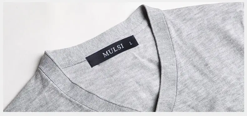 MuLs Brand V-Neck Men Knitted Sweater T Shirts Summer Short Male T-Shirts Men Plus Size 4XL Tshirt Boy Clothing 2018 New Arrival-06