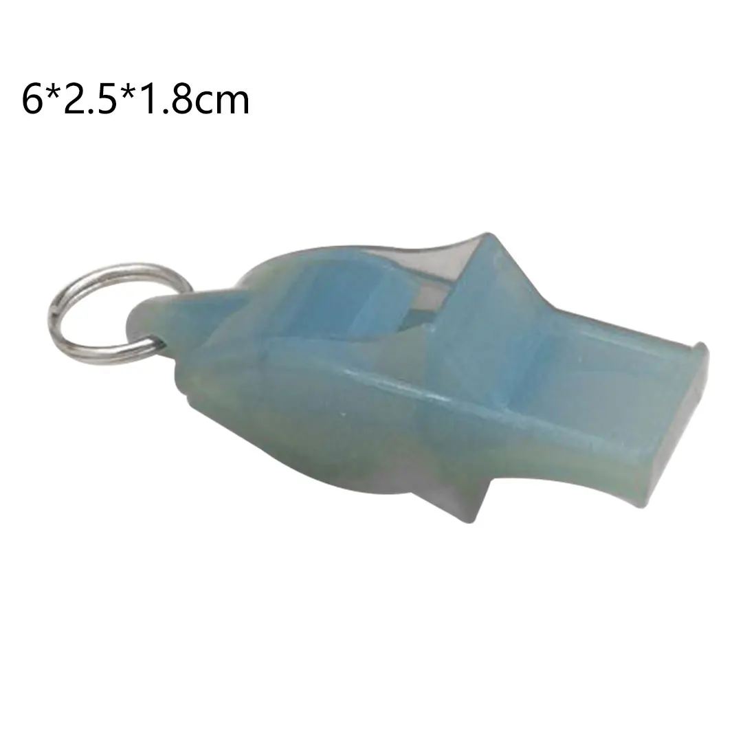 1 шт. пластиковый свисток Американский Футбол Баскетбол Хоккей Бейсбол Спортивный рефери свисток кемпинг на открытом воздухе выживания с шнурком - Цвет: Water Blue