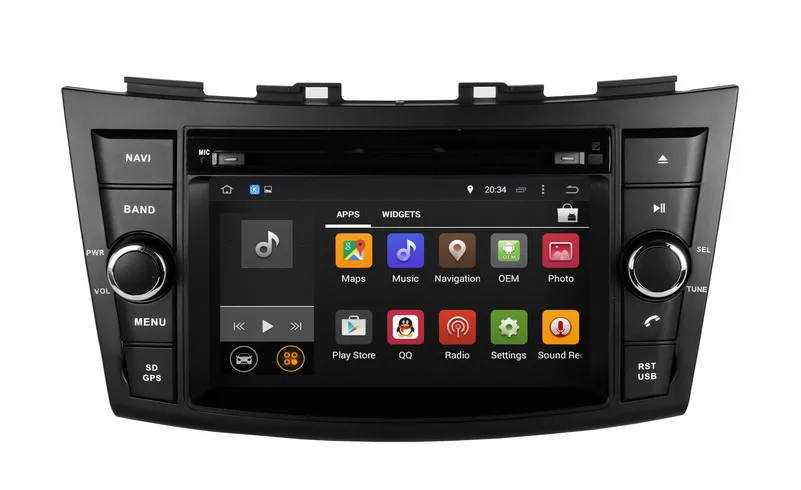 Android 8,0 dvd-плеер автомобиля для Suzuki Swift 2011 2012 2013 с gps навигации радио BT USB WI-FI аудио стерео 8 Core 4G+ 32 г