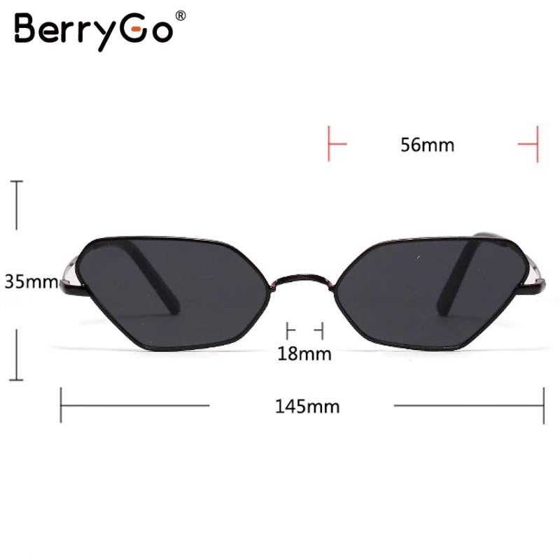 BerryGo кошачий глаз женские солнцезащитные очки летняя мода холодный металл vintage