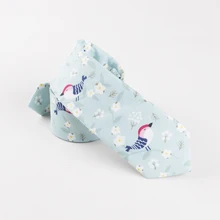 6 см Классический мужской костюм для свадебной вечеринки повседневные хлопковые обтягивающие Галстуки модный принт мультяшных животных тонкий галстук Птица галстук