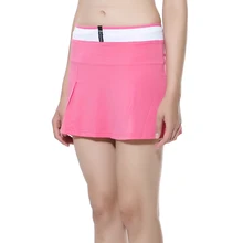 LANBAOSI женские Беговые юбки теннис Гольф быстросохнущая юбка милые однотонные женские полуплиссированные безопасные мини-платья плюс размер