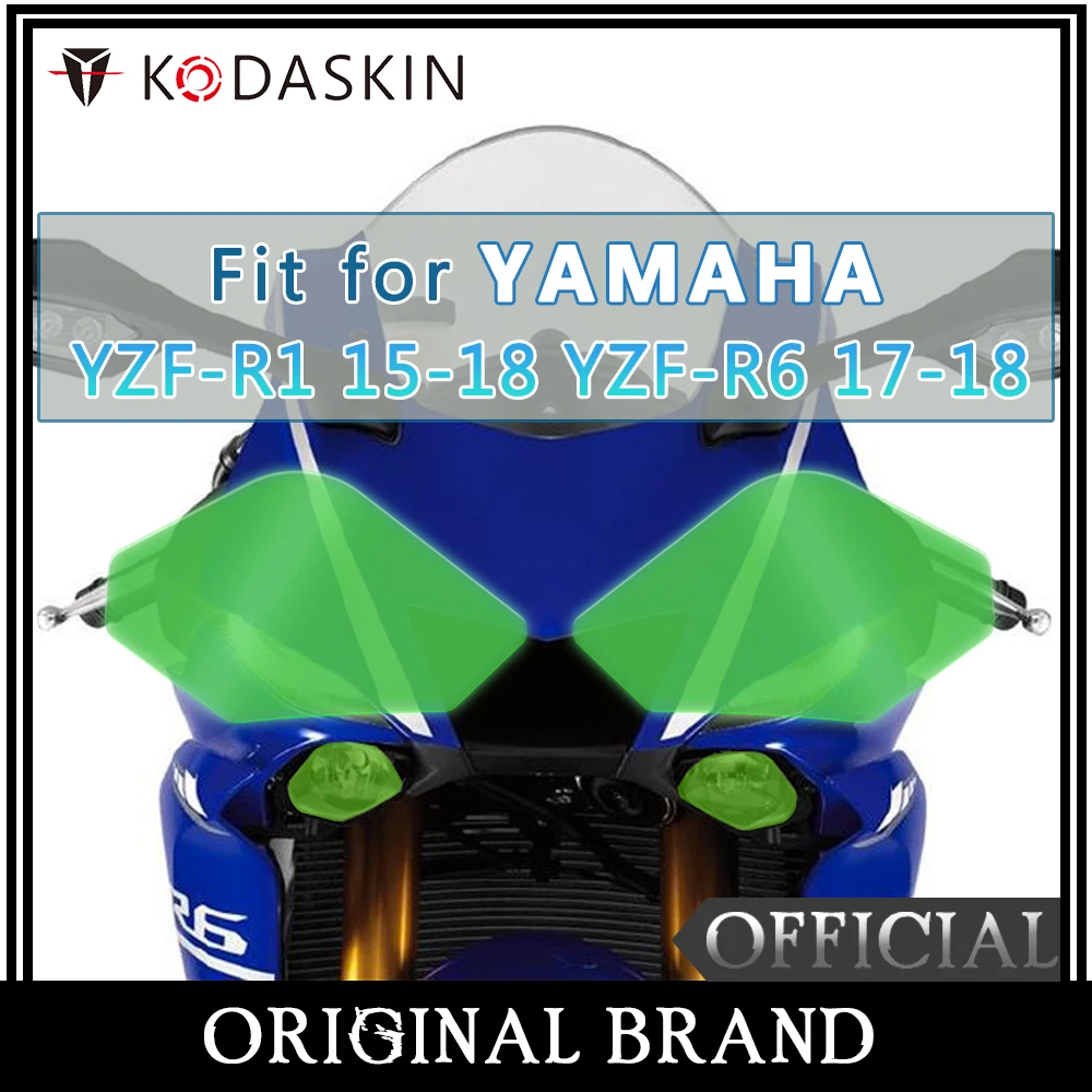 

KODASKIN Motorcycle Headlight Protection Cover Headlight Screen Lens Protective Cove for YAMAHA YZF-R1 15-18 YZF-R6 17-18
