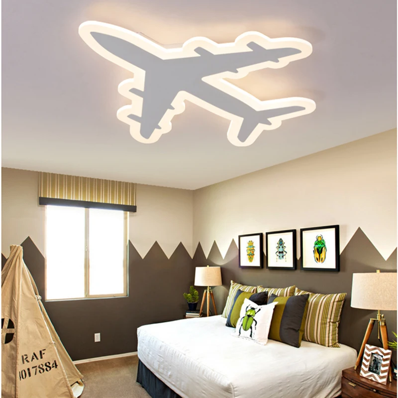 Ultra-thin aircraft Acrylic led ceiling light for living room children bedroom lighting fixtures AC110~260V dimming ceiling lamp