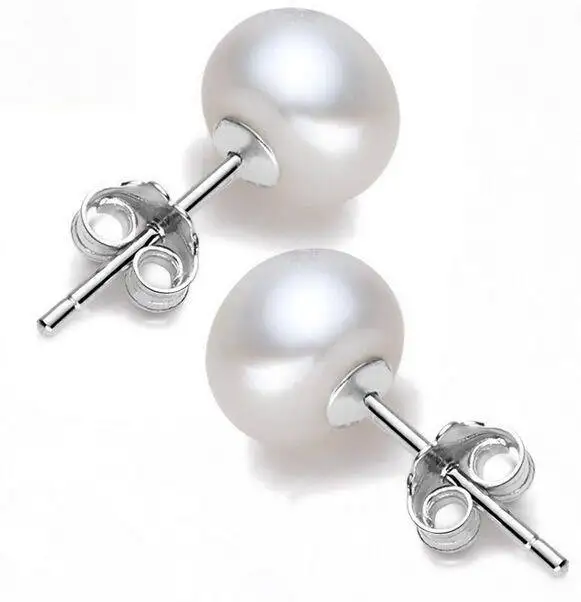 

AAA+ 12-13mm genuine natural south sea white pearl earring