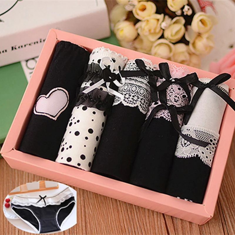 

6 Pcs/ Underwear Women Girls Panties Ladies Underwear Briefs Panties Women Lace Lingeries Cueca Calcinhas Shorts Underpant C