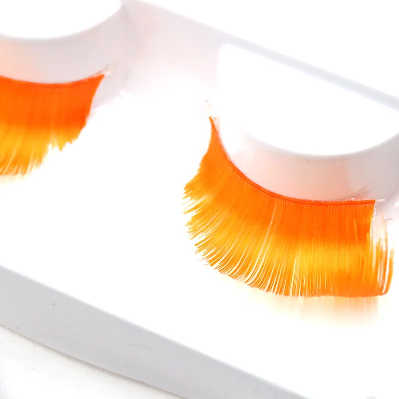 YOKPN Color Curling Exaggerated False Eyelashes Long Thick Soft Orange Fake Eyelashes Stage Photo Art Make-up Tools Eye Lashes YOKPN Color Curling Exaggerated False Eyelashes Long Thick Soft Orange Fake Eyelashes Stage Photo Art Make-up Tools Eye Lashes