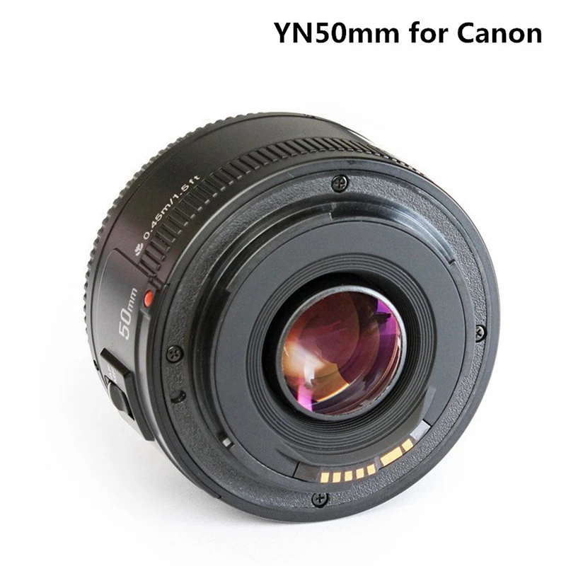 Объектив YONGNUO YN50mm F1.8 для камеры Nikon F Canon EOS с автофокусом объектив с большой апертурой для DSLR камеры D800 D300 D700 D3200 D3300