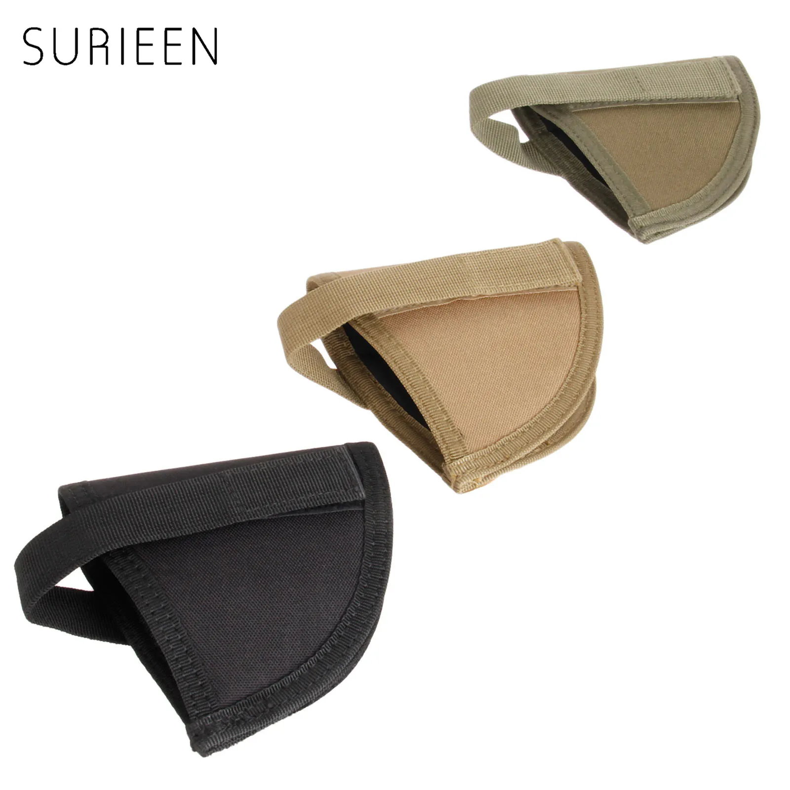 SURIEEN MOLLE Pouch Military Hook Loop Gun Holster Portable Tactical Pistol Gun Revolver Sticker Holster Belt /Bag /Hunting Vest