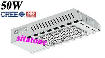 

DHL FEDEX china post CE FCC ROHS CREE XTE LED chips MEAN WELL driver AC85-265V 50W led street light led streetlight