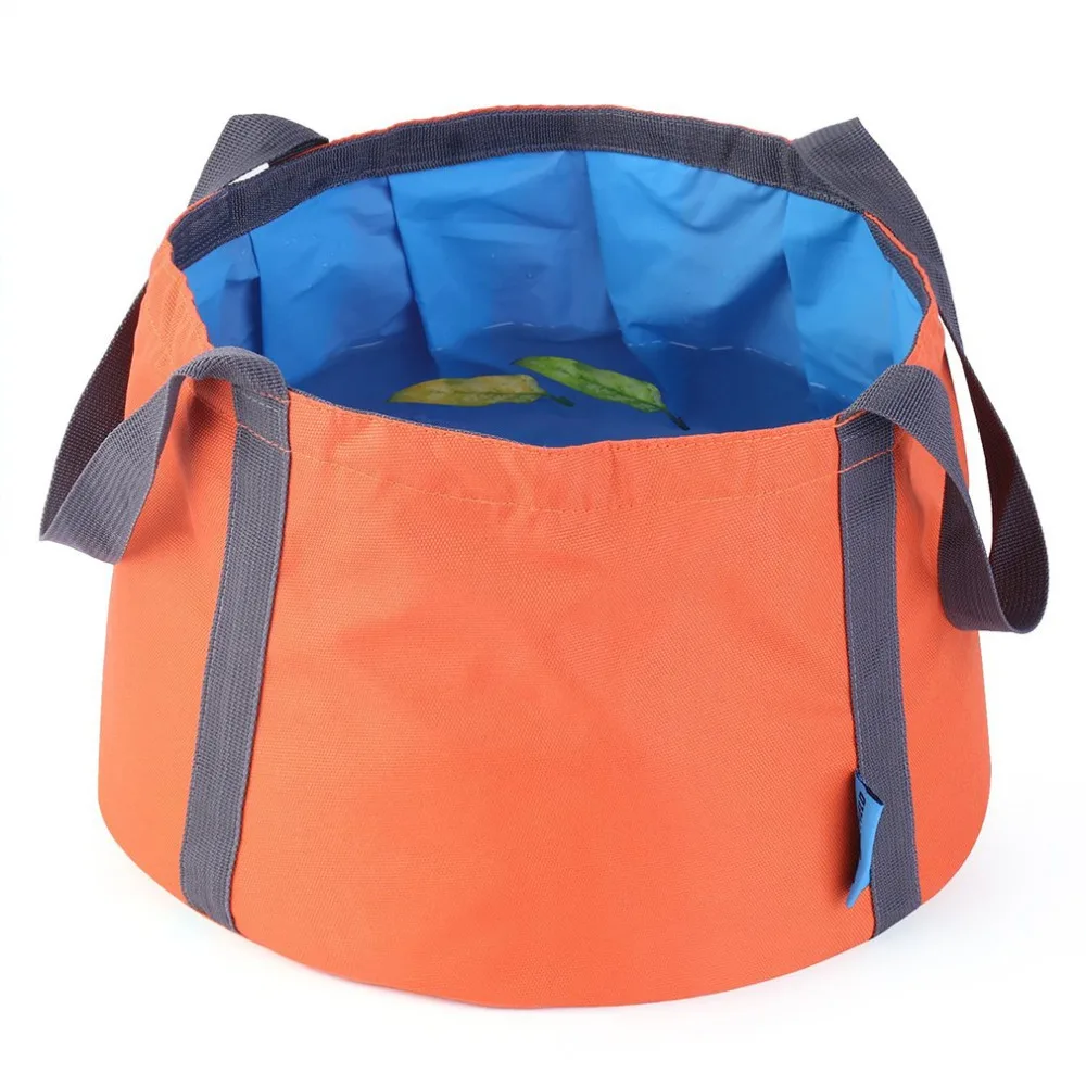 OUTAD Multi-funcional respetuoso con el medio ambiente Camping senderismo pesca portátil Camping cubo aplicable bolsa de cubo plegable