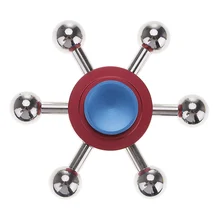 Непоседа ручной Spinner Метеор молоток Палец счетчик ВДГ Игрушка фокус Tri Spinner три головы шесть руку пальца гироскопа уменьшить стресс подарок