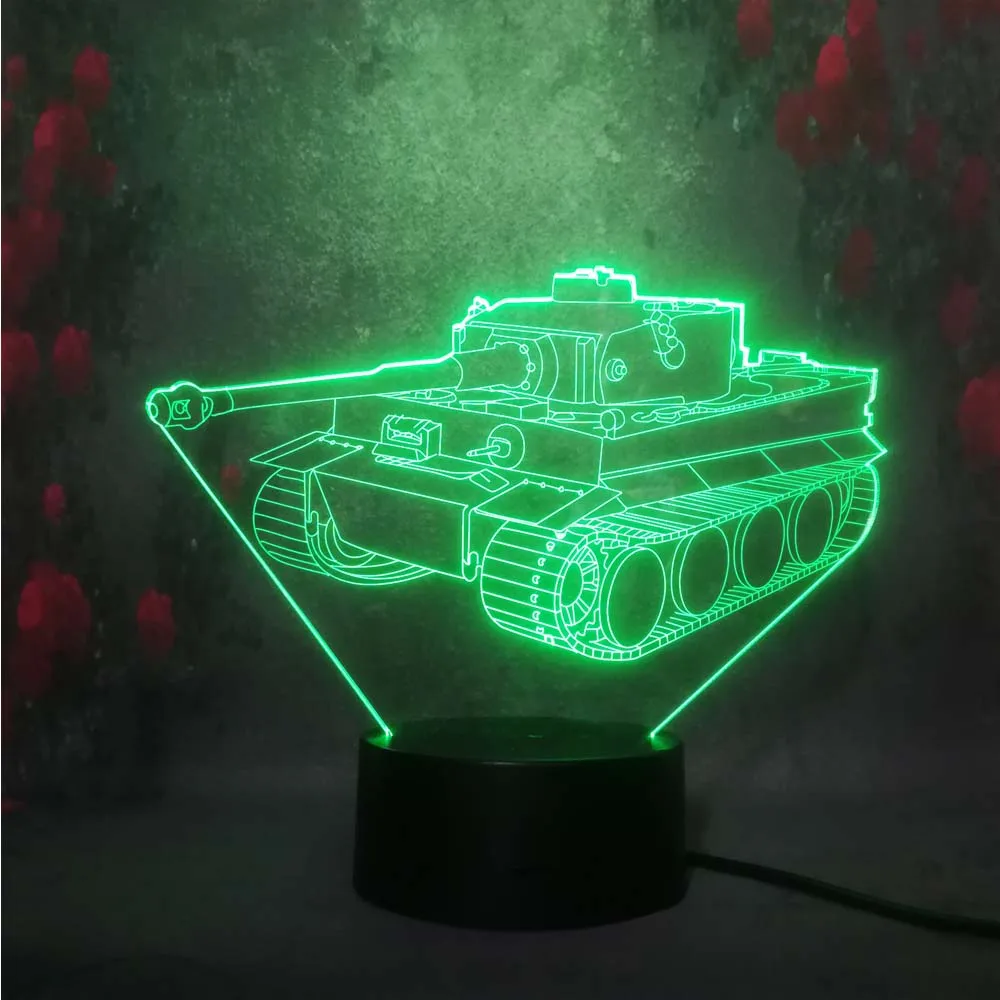 Бесплатная доставка новый машинный бак 3D ночной светильник LED сенсорный RC пульт