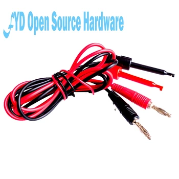 

1set Injection type 4mm banana plug wire to test hook line test hook cable