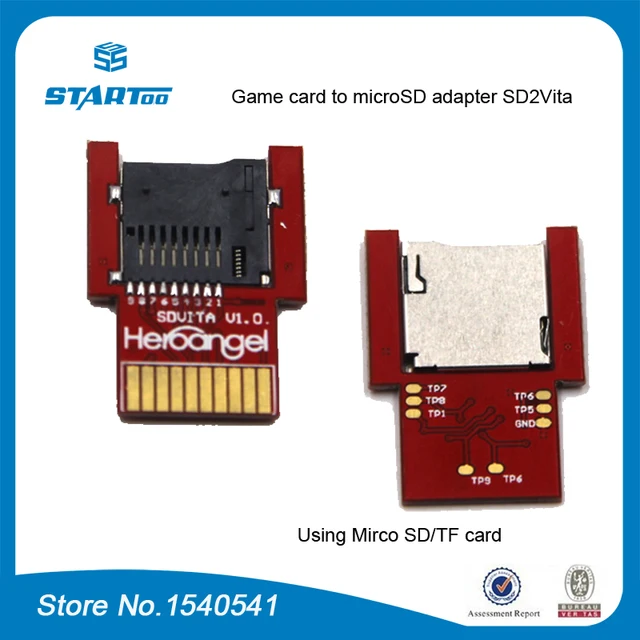 For PSVita game card to micro SD/TF card adapter SD2Vita for PS Vita