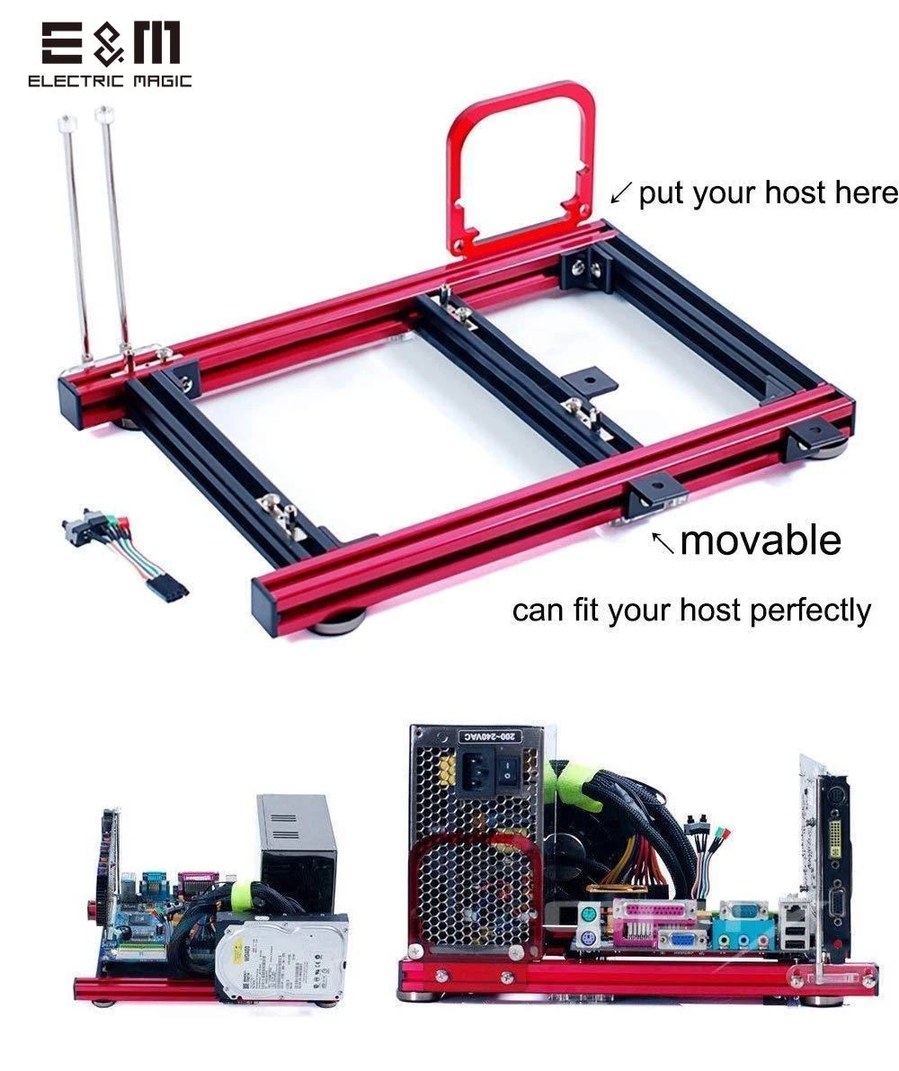 Generic ITX MATX ATX PC Test Bench Computer Open Frame Overclock Air