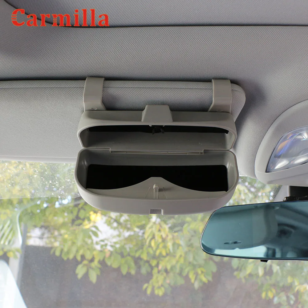 Carmilla Автомобильный держатель для солнцезащитных очков, Чехол для очков, коробка для хранения для Mitsubishi ASX Outlander для Toyota RAV4 C-hr Chr Carolla Camry
