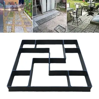 

DIY Paving Concrete Mold Garden Lawn Path Stone Mold Paving Brick Tile Manufacturing Mold Concrete Stepping Stones For Gardens