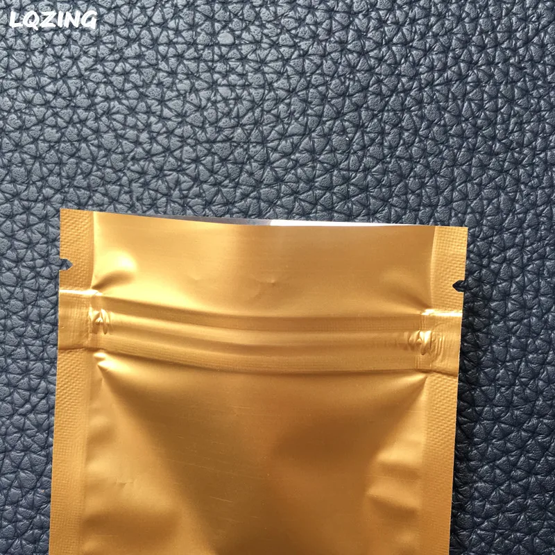 7*10 см мини размер aluminized gold ziplock герметичные мешки маленький аксессуар сумка сумки с молнией маленькая пластиковая застежка молния замок для сумки