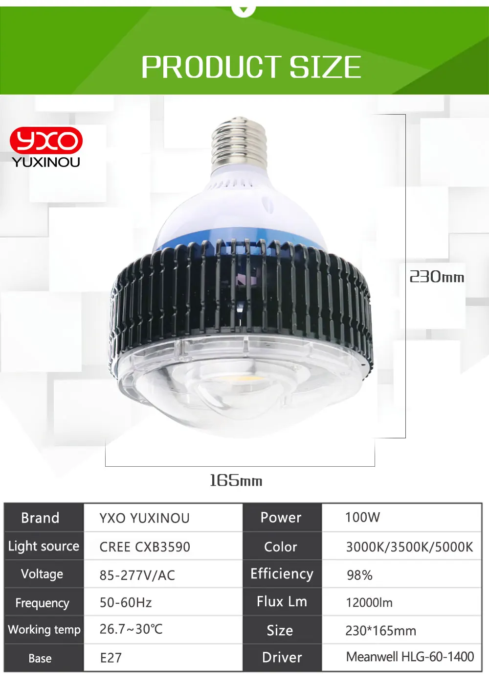 Удара светодио дный светать полный спектр CREE CXB3590 100 Вт 12000LM 3500 К заменить гэс 200 Вт растет лампы Indoor светодио дный освещения роста растений