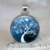 Tree Of Life Glass Cabochon Statement Pendant Necklace 7