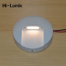 Hi-Lumix Водонепроницаемая 2 Вт круглая настенная лампа AC85-265V настенный внутренний/наружный декоративный свет светодиодный драйвер в комплекте белый/WW