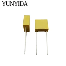 10 шт. X2 конденсатор с алюминиевой крышкой, 275VAC 0,1 мкФ 104K высокого разрешения 10 мм X2 полипропиленовый пленочный конденсатор