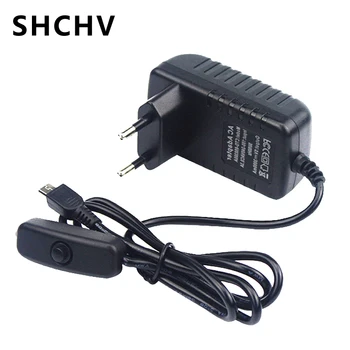 

For Raspberry Pi 3 Model B Power Adapter 5V 3A AC Power Supply EU/US/AU/UK Charger with Switch ON/OFF for Raspberry Pi 3B Plus