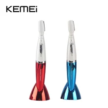 Kemei Электрический Женский бикини Эпилятор depilador для тела бровей прецизионный триммер для стрижки Бритва для удаления ног подмышек станок для бритья
