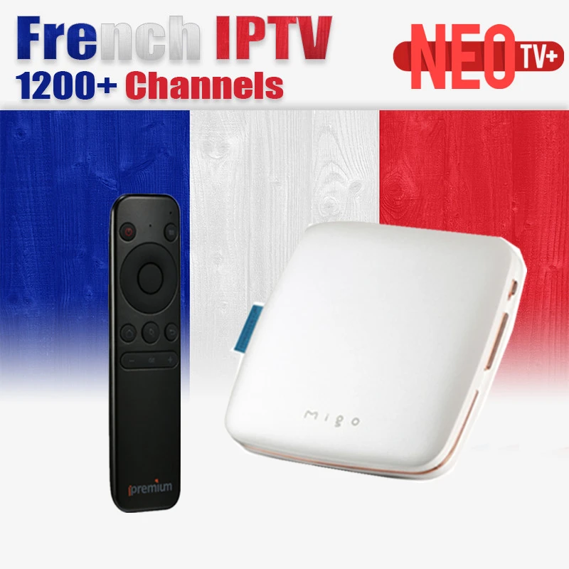 

French IPTV MIGO Ipremium Android Tv Box Europe QHDTV IPTV Arabic Belgium Channels Neo Tv Subscription For Smart IP TV Box