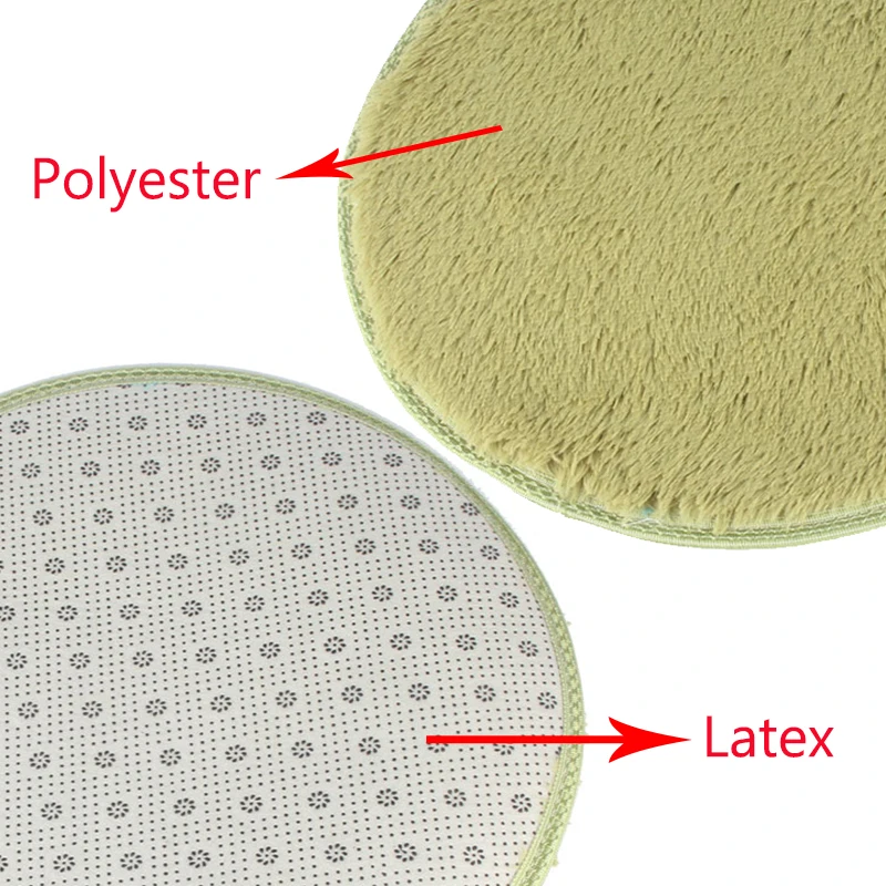 Круглый Одноцветный ковер 40 см/80 см/100 см для гостиной большие коврики украшение дома коврики для йоги домашние инструменты