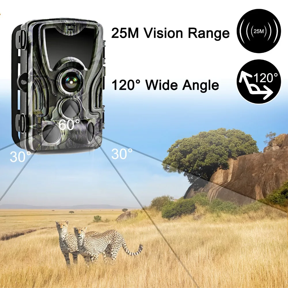 Goujxcy HC801 Trail camera 16mp 1080p 940nm инфракрасный светодиодный охотничий фотоаппарат ночного видения фото ловушки Водонепроницаемая камера Scout suntek