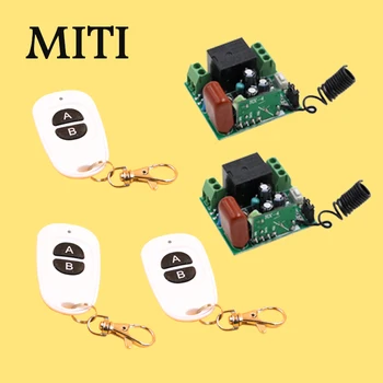 

New MITI 220V 1CH RF Wireless Remote Switch Teleswitch Receiver&Transmitter Light Lamp LED SMD ON OFF Switch 10A Relay