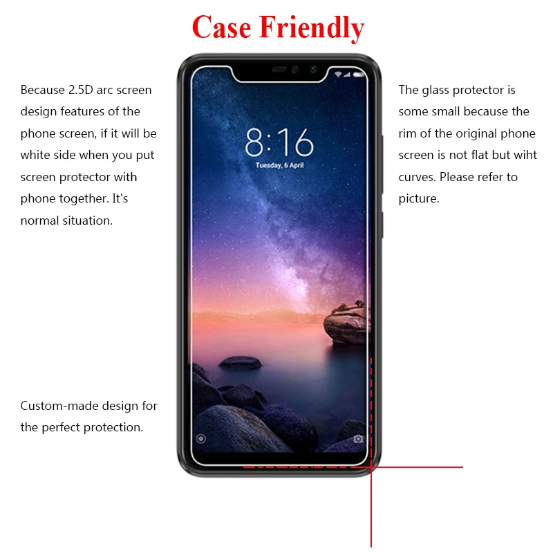 Защитное стекло для Xiaomi Redmi Note 7 6 5 Pro 4 закаленное стекло Note7 Note5 Note4 Ksiomi Xiaomei Xiomi Защитная пленка для экрана