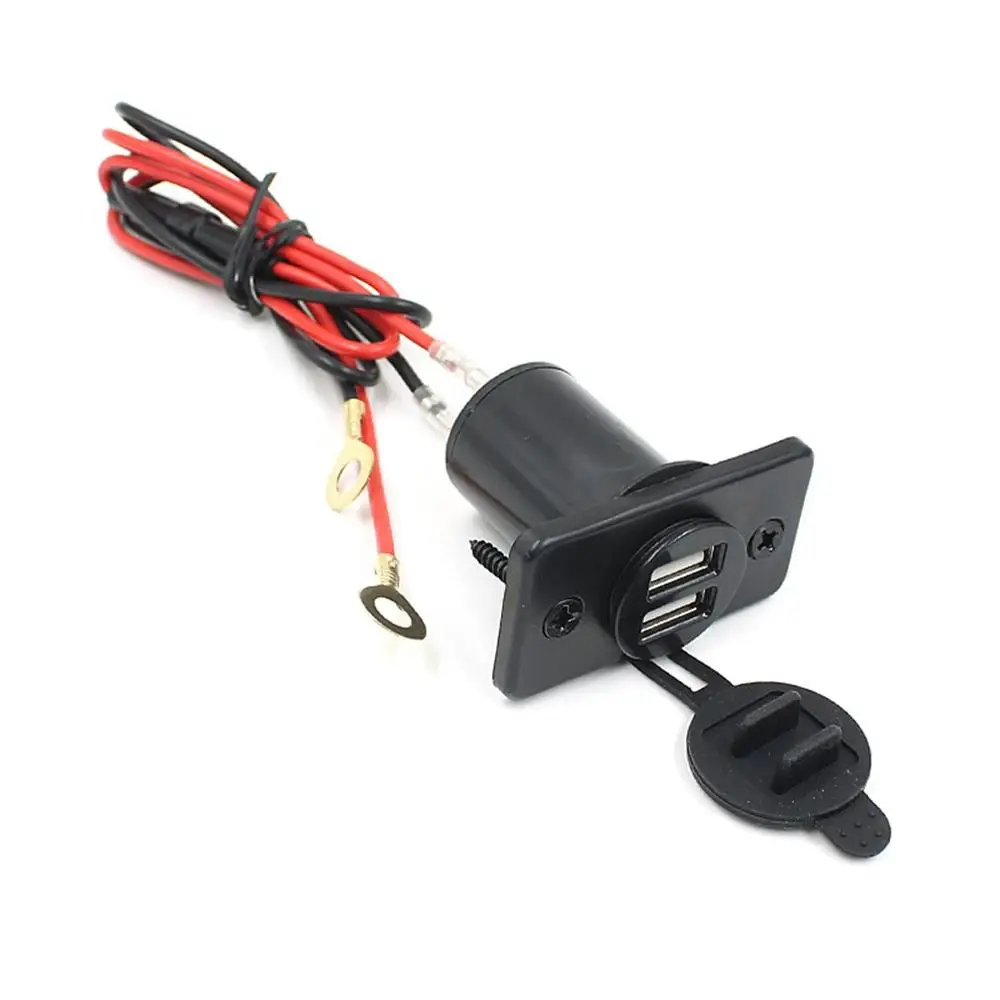 

Modification Of Waterproof 12v Power Source Cigarette Lighter Seat For Automobile And Motorcycle Gps Socket Dual Usb Charger