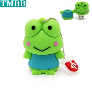 

10PCS Cartoon frog Usb flash drive cheap pen drive 4gb 8gb 16gb USB Stick memory 32gb 64gb Pendrive U Disk creative Gift gift